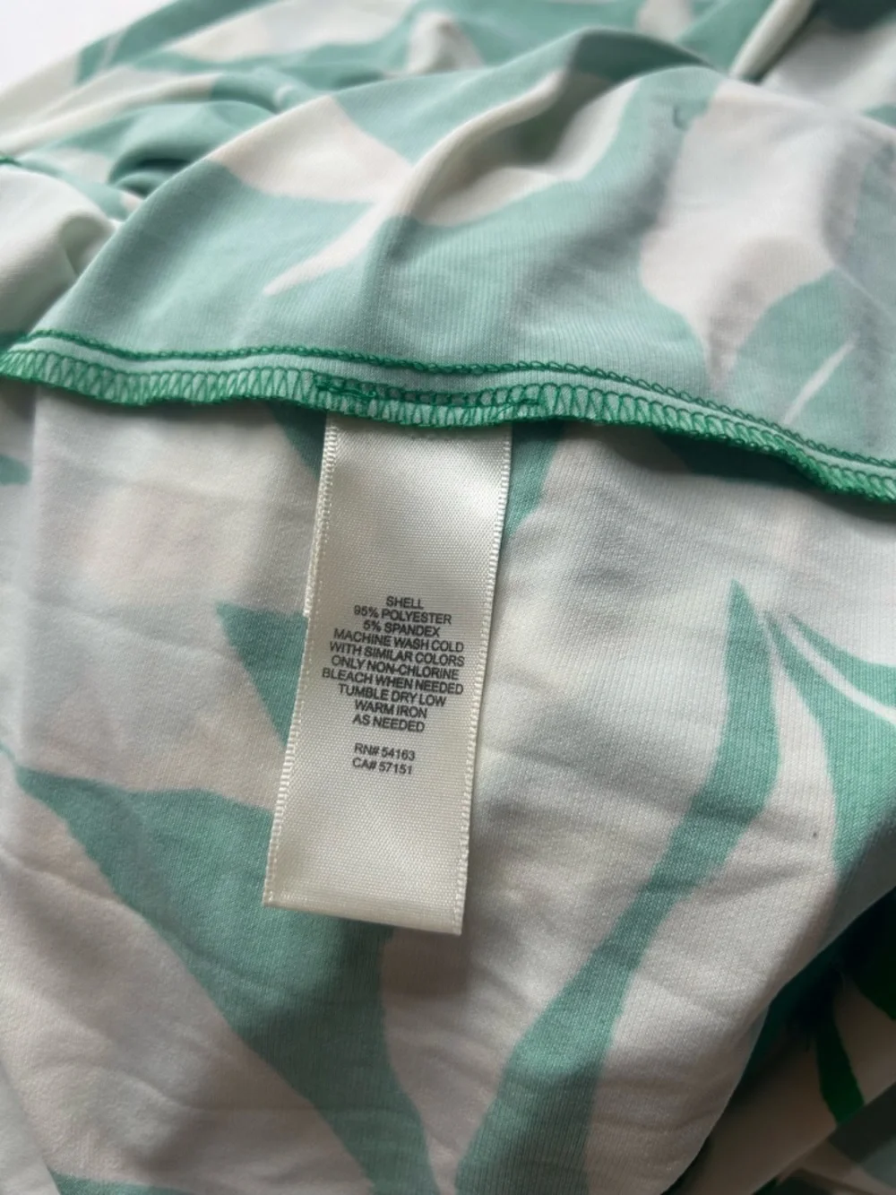Eliza J EUC Twist Front Green White Sleeveless Leaf-Print Maxi Dress Sz 16 Boho